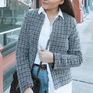 💞 (2 for $20) Blue Tweed Blazer